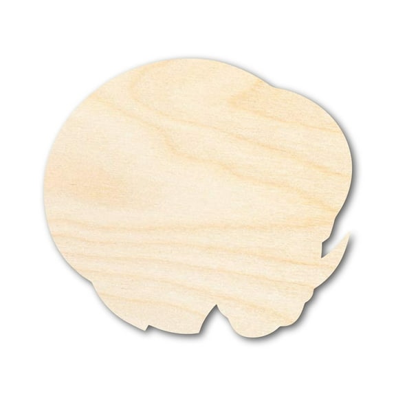 Unfinished Wood Ram Mascot Shape 4" / 1/2"