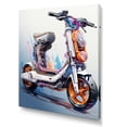 thumbnail image 2 of Designart "Compact Scooter Commute I" Scooter Canvas Print, 2 of 5