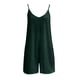 thumbnail image 4 of MKLEKYY Pantalones Cortos de Mezclilla para Mujer, Mono Informal Sin Mangas de Verano, Pantalones Cortos de Verano con Tirantes de Color Liso, 4 of 4