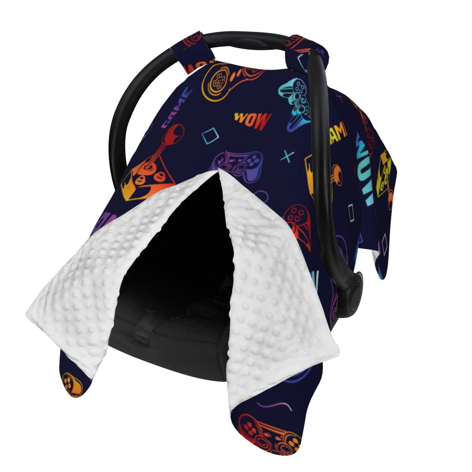 Naloa Games Baby Car Seat Cover, Breathable Baby Carrier Cover, Multiuse Baby Carrier Cover & Nursing Breastfeeding Cover