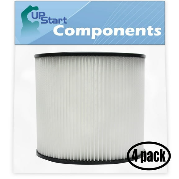 4-Pack Replacement for Shop-Vac Hardware Store Wet/Dry Vac 955-18-00 Vacuum Cartridge Filter - Compatible with Shop-Vac 90304 Cartridge Filter