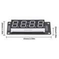 thumbnail image 2 of Módulo de visualización Wdftyju TM1637 LED Reloj de tubo 0,56 pulgadas Verde, 2 of 9