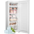 thumbnail image 2 of Upstreman 7.0 Cu.Ft Upright Freezer Convertible Freezer/Refrigerator, Garage Ready Deep Freezer Fridge with Reversible Door, UP70 White, 2 of 9