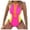 Glisme128-Yellow, variant on Glisme One Piece Swimsuit Women Plunging V Neck Bathing Suit High Cut Swimwear Fashion Beachwear Black