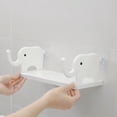 thumbnail image 3 of Support Organisateur Harpily Cuisine Toilette Organisateur Forme Créative Perçage Adhésif Support de Rangement Mural Pratique Décoration de Salle de Bain et de Cuisine Convient pour Porte-Savon Bain Bouteille Bougeoir, 3 of 3