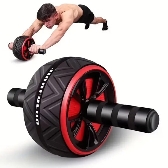 Ab Roller Wheel Rueda Para Abdominales for Core & Abdominal Strength Workout Ab Roller with Elbow Support Fitness Equipment for Home Gym