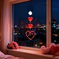 thumbnail image 4 of LED Day Curtain Lights, Usavan Romantic Heart Suction Cup LED String Lights, Waterproof Battery Operated Party Decoration for Wedding Room Window Wall, 4 of 6