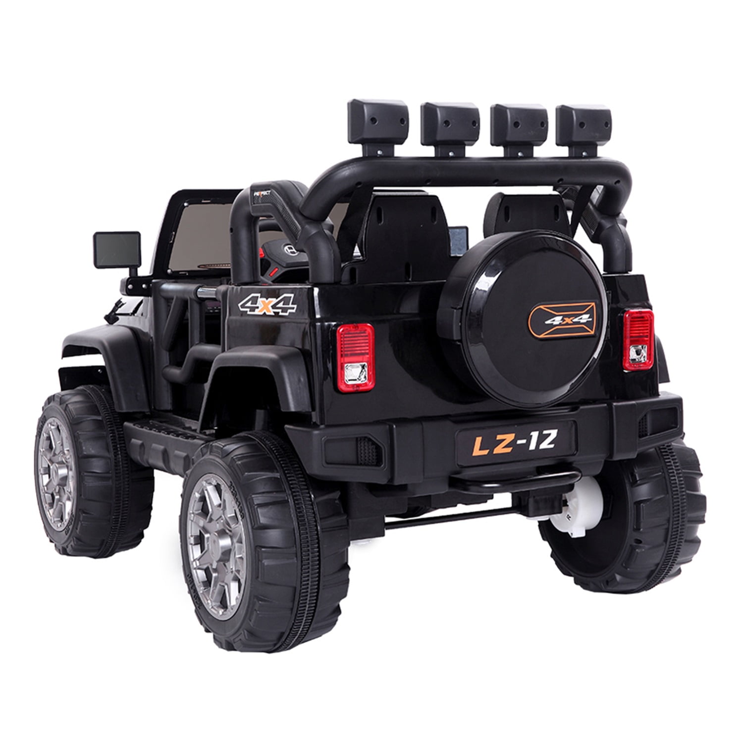 CIPACHO 12V Kids Ride On Car Toy, Electric Jeep Rechargeable Battery 4 mph Remote Control, Black