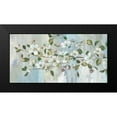 thumbnail image 2 of Nan 18x11 Black Modern Framed Museum Art Print Titled - Painterly Blossoms, 2 of 5