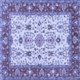 thumbnail image 1 of Ahgly Company Machine Washable Indoor Square Persian Blue Traditional Area Rugs, 6' Square, 1 of 4