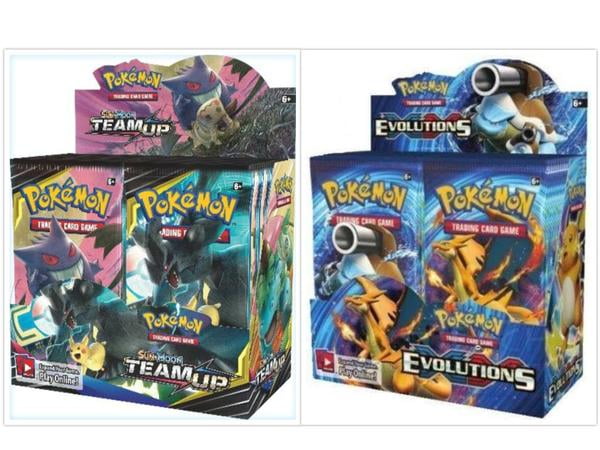 5X Pokemon TCG Sun & Moon Team Up Booster Pack Unopened Lot Factory Sealed 