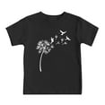 thumbnail image 3 of Hiijoy Toddler Girls T-Shirt Dandelion Print Short Sleeve T Shirt Summer Casual Tee Shirt, 3 of 3