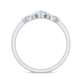 thumbnail image 3 of Rosec Jewels Ethiopian Opal Promise Ring with Celtic Knot (AAA Quality) - Marquise Opal Diamond Ring for Women - with Jewelry Box, 18K White Gold, US 8.50, 3 of 10
