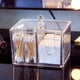 thumbnail image 1 of Caja de almacenamiento de acrílico transparente con tapa para hisopos de algodón, sellos y pinceles, 1 of 5