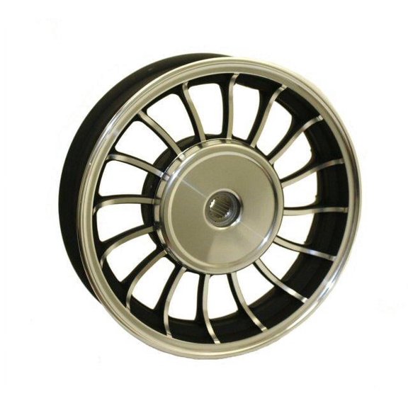 "Universal Parts 10"" Rear Wheel for Retro 50cc Scooters - Silver"
