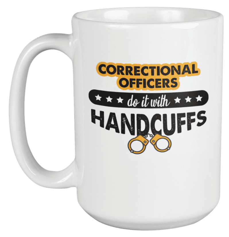 Best Retire Gag Cup for Retiring from Prison Guard Correctional Officer Retirement Gift for Men and Women Happy and Retired Coffee Mug Congratulations for Corrections Officer 