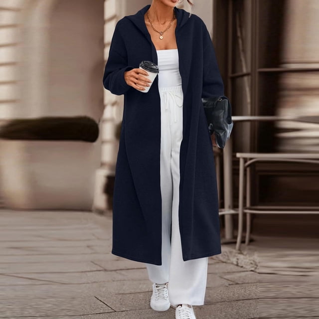 Women's Mid-Length Quilted Coat with Hidden Pockets - Hooded Design for Cold Weather Protection
