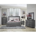 thumbnail image 1 of Topline Home Furnishings Ensemble de chambre à coucher gris 6 pc, 1 of 4