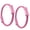 Pink, variant on M Buder 2-Piece Pink Yoga Circle Pilates Fitness Resistance Double Handled Exercise Gym Ring Wheel Set for Core Training & Stretching (14.96 inches / 38 cm Diameter)