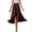 A-Black170, variant on XIAOCHA Women's High Waisted Floral Print Skirt Ruffled Slit Asymmetrical Hem Boho Casual Flowy Midi Skirt