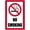 White, variant on No Smoking Metal Tin Sign Business Retail Store Home Large