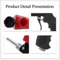 thumbnail image 3 of 1 set portable air pneumatic blast gun small air blast tool hand sandblasting for polishing(red sandblasting gun + European air inlet *2), 3 of 4