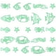 thumbnail image 4 of ColoMX 4 juegos de calcomanías de pared brillantes decoración de pegatinas de peces tropicales para habitación de niños, 4 of 7