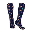 thumbnail image 4 of Balery Sea Jellyfish Printed Novelty Socks Men's Women's Crew Socks Sports Socks Knee High Socks Cotton Socks Quirky and Cool Socks, 4 of 9