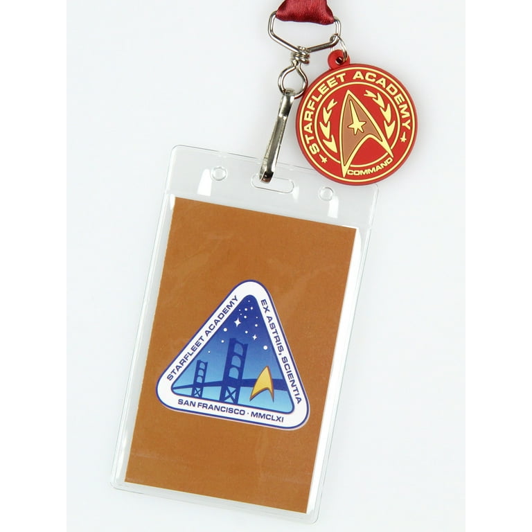 Star Trek Starfleet Academy Command ID Badge Holder Key Lanyard