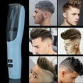 thumbnail image 2 of tzyudk Hair Clipper Hair Clipper Hair Suction Device Silent Household Blow And Suction Shaver Automatic Men's And Children's Hair Clipper 5ml Affordable Useful Blue Plastic, 2 of 5