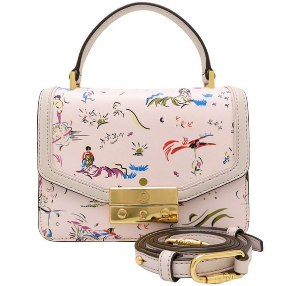 Pre-Owned Tory Burch JULIETTE MINI TOP HANDLE SATCHEL 61456 Handbag 2Way Leather... (Good)