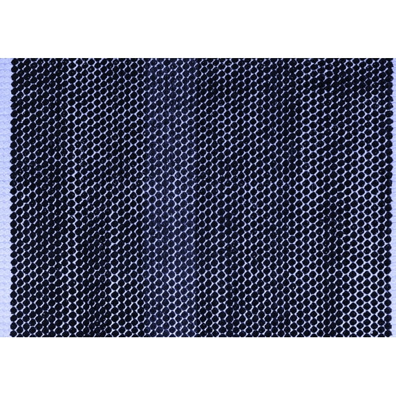 Ahgly Company Machine Washable Indoor Rectangle Abstract Blue Modern Area Rugs, 8' x 10'