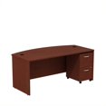 thumbnail image 1 of Series C 72W Bow Front Desk with File Cabinet in Mahogany - Engineered Wood, 1 of 6