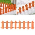 thumbnail image 1 of OULII 1Pack Mini Fence Decoration Wood Orange for Guesthouse Decorations, 1 of 8