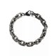 thumbnail image 1 of Stainless Steel Heavy Oval Link Chain 8mm Width Men's Black Chain Bracelet 8 Inch Length, 1 of 5
