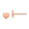 thumbnail image 1 of 14k Rose Gold Heart Earrings Love, 1 of 5