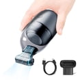 thumbnail image 1 of Mini aspiradora de mano, aspiradora de mano de 1000 Pa, inalámbrica, mini aspiradora de 900 mAh, alta potencia de succión, limpiador de polvo, aspiradora de mesa recargable para escritorio, confeti Fokelyi MZQ-0968-1, 1 of 8