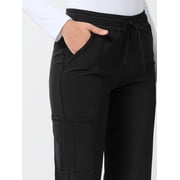 Scrubstar Performance Women’s Antimicrobial Drawstring Cargo Straight Leg Scrub Pant, Sizes XS–3XL