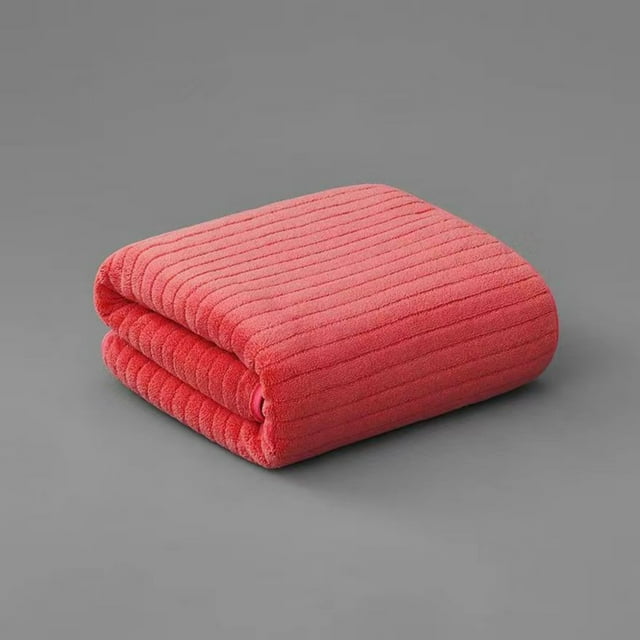 EGNMCR Velvet Towel For Adult Daily Use At Home Absorbent Dry Hair Towel That Does Not Hair Beach Towel Strip Patterned Bath Towel Adult towels and bath towels