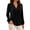 Black, variant on Women's Velvet Long Sleeve Blouse Ruffled Trim V‑Neck Lantern Sleeve Loose Fit Soft Velour Elegant Dressy Tops for Fall Winter Gray