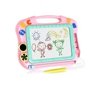 Magna Doodle Board, Birthday Gift for 1 2 3 4 Year Old Girl,Magnetic Drawing Board Gift for 2 3 4 Year Old Girl Toy Age 1 2 3 Birthday Gift for 2 3 4 Year Old Girls Small Toys for Travel Pink
