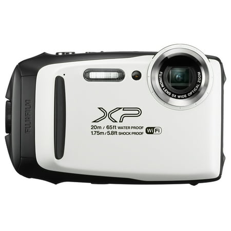 Fujifilm FinePix XP130 Waterproof Rugged Digital Camera (White)
