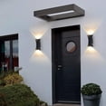thumbnail image 3 of Aplique LED de 10W para exteriores, focos de pared para interiores, lámpara de pared para exteriores moderna de aluminio IP65, foco para arriba y abajo, luz blanca cálida, aplique para exter JFHHH pequeña, 3 of 5