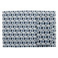 thumbnail image 2 of S4Sassy Blue Stripe & Diamond Geometric Washable Printed Dining Reversible Tablemats With Napkins Set, 2 of 3
