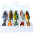 thumbnail image 1 of czcpp-5 Pcs Fishing Lures Kits, Multi Jointed Fishing Lures for Bass, 7 Segment Saltwater Fishing Lures Kit with Storage Box, Fishing Bait Fishing Tackle, Fishing Accessories, 1 of 4