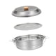 thumbnail image 3 of Olla de para acampar, olla de con tapa, vaporera portátil para alimentos, olla colgante, olla para cocina, viajes al aire libre,, 3 of 9