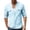 Light Blue, variant on Cotton Linen Shirts for Men 2026 Spring Summer Casual Lightweight Long Sleeve V Neck Band Collar Beach Shirt