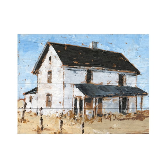 Ethan Harper 'Abandoned Farmhouse I' Wood Slat Art 12x16