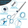 thumbnail image 3 of Tijeras de peluquería para perros Lengnoyp 5 en 1 de acero inoxidable, 3 of 6