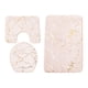 thumbnail image 2 of Juego de 3 alfombras de baño decorativas, antideslizantes, absorbentes de agua, suaves Beige, 2 of 8
